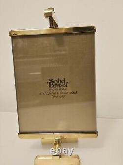 Cadre en laiton poli attribué à Paul Lobel, Design années 1950