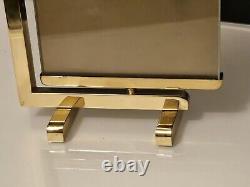 Cadre en laiton poli attribué à Paul Lobel, Design années 1950