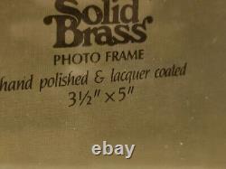 Cadre en laiton poli attribué à Paul Lobel, Design années 1950