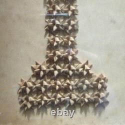 Canivet Ex Voto Religieux Paperolles Crucifix calvaire XVIII XIXe pliages