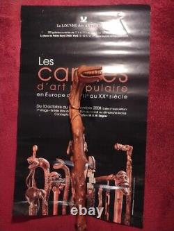 Canne Populaire Monoxyle Chien Ou Loup Grotesque En Buis 19 Eme