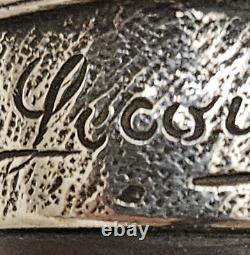 Canne ancienne argent massif pommeau Bulldog Animalier. PROSPER LECOURTIER