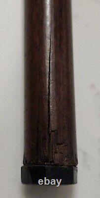 Canne ancienne argent massif pommeau Bulldog Animalier. PROSPER LECOURTIER