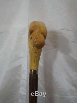 Canne de marche nue femme sculptée artiste Français walking stick Knob cane
