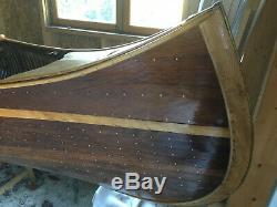 Canoé bois Chauvière années 30 entièrement restauré dans les règles de l'art