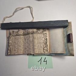 Carnet de 1840 avec calendrier + un porte monnaie gravé à l'initial LOT 14