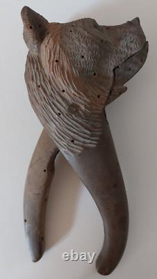 Casse Noisettes Vittel Ours Bois Suisse Forêt Noire XIX ème Yeux Sulfure