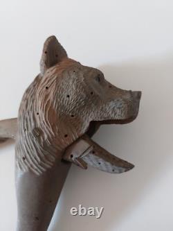 Casse Noisettes Vittel Ours Bois Suisse Forêt Noire XIX ème Yeux Sulfure