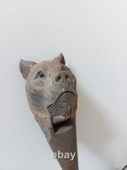 Casse Noisettes Vittel Ours Bois Suisse Forêt Noire XIX ème Yeux Sulfure