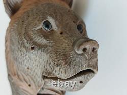 Casse Noisettes Vittel Ours Bois Suisse Forêt Noire XIX ème Yeux Sulfure