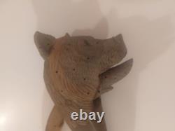 Casse Noisettes Vittel Ours Bois Suisse Forêt Noire XIX ème Yeux Sulfure