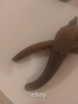 Casse Noisettes Vittel Ours Bois Suisse Forêt Noire XIX ème Yeux Sulfure