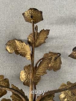 Chandelier D'église Fin XIXeme Décor Fleurs Et Feuilles