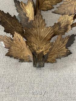 Chandelier D'église Fin XIXeme Décor Fleurs Et Feuilles