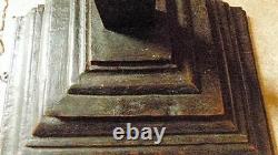 Christ en bois avec polychromies sur croix école espagnol fin 18ème