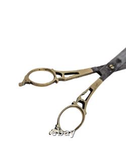 Ciseaux de Calligraphe Ottoman en Acier Damasquiné Signé, Turquie, XIX? Siècle