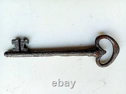 Clé en fer forgé. Art populaire, Haute époque, Chiave Schlussel Château