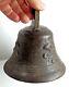 Cloche Bronze Xviie Aux Fleurs De Lys, Etonnant Repentir, 17thc Antique Bell