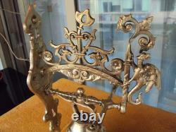 Cloche De Monastère Ancienne En Bronze