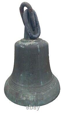 Cloche bronze fondeur Crouzet Hildebrand Paris chapel Bell 19ème Cloche Chapelle