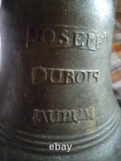 Cloche en bronze de chapelle ou d'école JOSEPH DUBOIS AU PUY 18ème