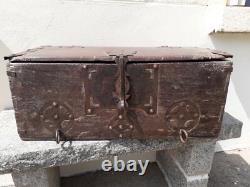 Coffre en bois XVIIIème