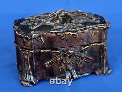 Coffret Boîte à Bijoux Bois Sculpté Napoléon III XIXème Siècle