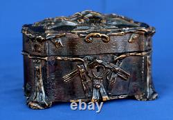 Coffret Boîte à Bijoux Bois Sculpté Napoléon III XIXème Siècle