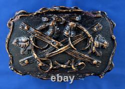 Coffret Boîte à Bijoux Bois Sculpté Napoléon III XIXème Siècle