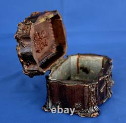 Coffret Boîte à Bijoux Bois Sculpté Napoléon III XIXème Siècle