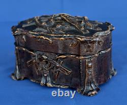 Coffret Boîte à Bijoux Bois Sculpté Napoléon III XIXème Siècle