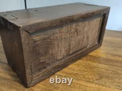 Coffret à Chandelles XVIII Ème Siècle Art Populaire Boîte Chêne Normandie