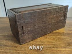 Coffret à Chandelles XVIII Ème Siècle Art Populaire Boîte Chêne Normandie