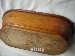 Coffret bois sculpté boite ancienne pour fuseaux dentelle art populaire Quercy
