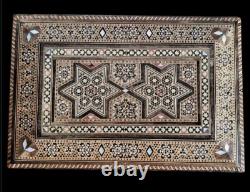 Coffret boite marqueterie nacre orientale syrie n° 18 K coffre art populaire