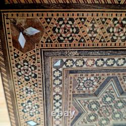 Coffret boite marqueterie nacre orientale syrie n° 18 K coffre art populaire