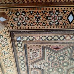 Coffret boite marqueterie nacre orientale syrie n° 18 K coffre art populaire