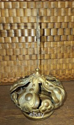 Couronne Ancienne En Laiton Pour Statue Religieuse