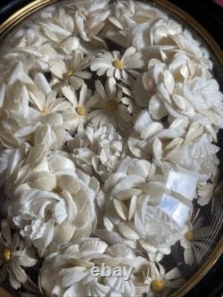 Couronne De Mariée Marguerites Napoléon 3 Cadre 45X37 Bel État Rare