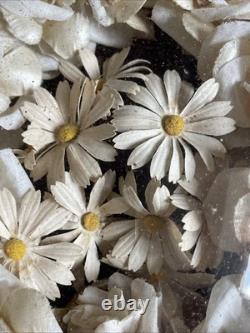 Couronne De Mariée Marguerites Napoléon 3 Cadre 45X37 Bel État Rare