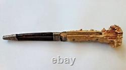 Couteau de chasse dit de bottes lame fixe