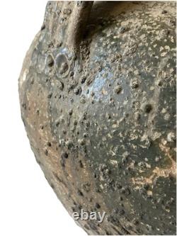 Cruche à Huile en Terre Cuite Vernissée Glaçure Verte Sud Ouest France XVIII ème