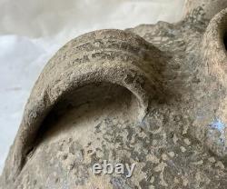 Cruche à Huile en Terre Cuite Vernissée Glaçure Verte Sud Ouest France XVIII ème