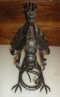 Dragon Fer Forgé épreuve d'artiste art déco bonne facture forgeron Nancy