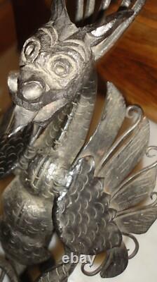 Dragon Fer Forgé épreuve d'artiste art déco bonne facture forgeron Nancy