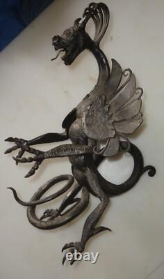 Dragon Fer Forgé épreuve d'artiste art déco bonne facture forgeron Nancy