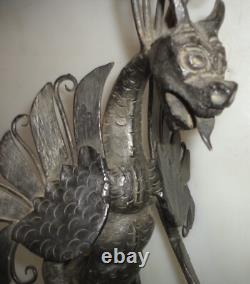Dragon Fer Forgé épreuve d'artiste art déco bonne facture forgeron Nancy