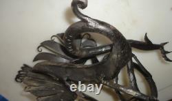 Dragon Fer Forgé épreuve d'artiste art déco bonne facture forgeron Nancy