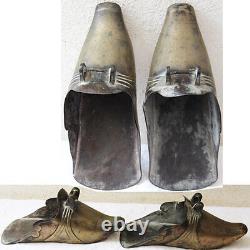 ETRIERS PANTOUFLE ou ETRIERS SABOTS LAITON 19è equitation cheval