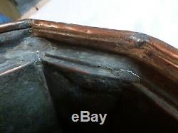 Énorme ANCIENNE FONTAINE MURALE en cuivre robinet MOTIF oiseau + de 7 kilos 105